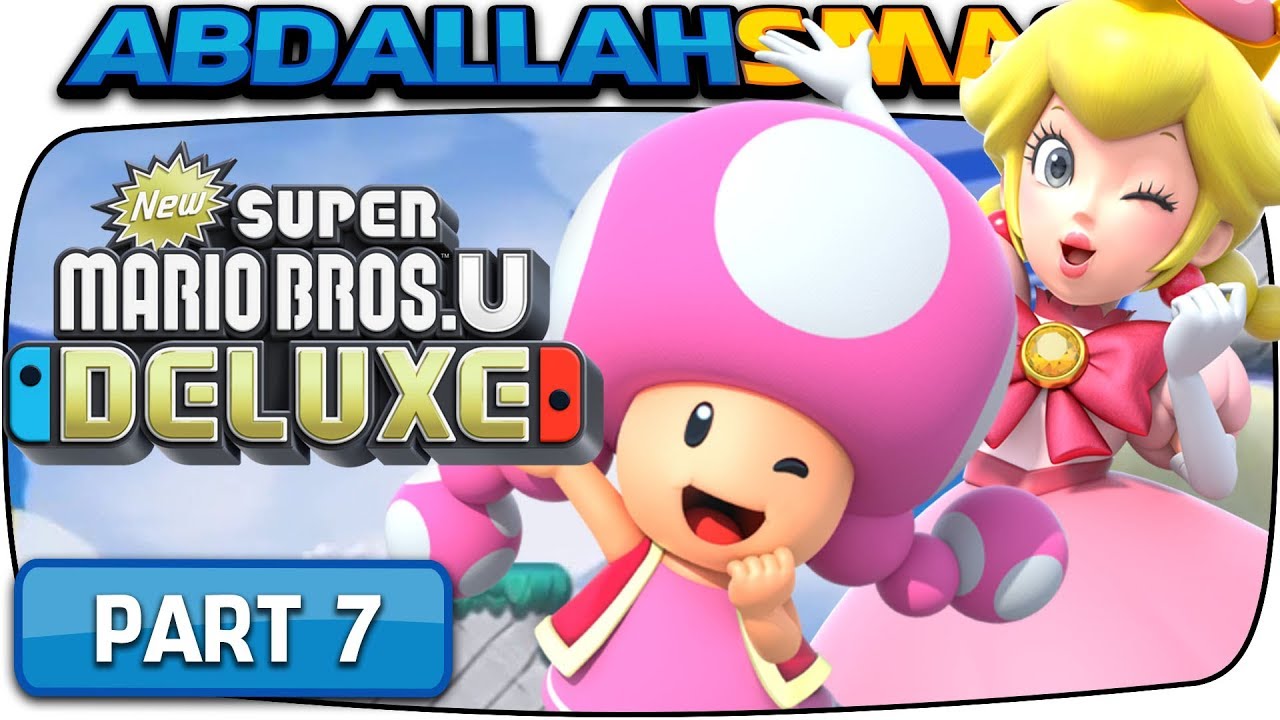 New Super Mario Bros U Deluxe - Meringue Clouds 100% Walkthrough Part 7 (Nintendo Switch)