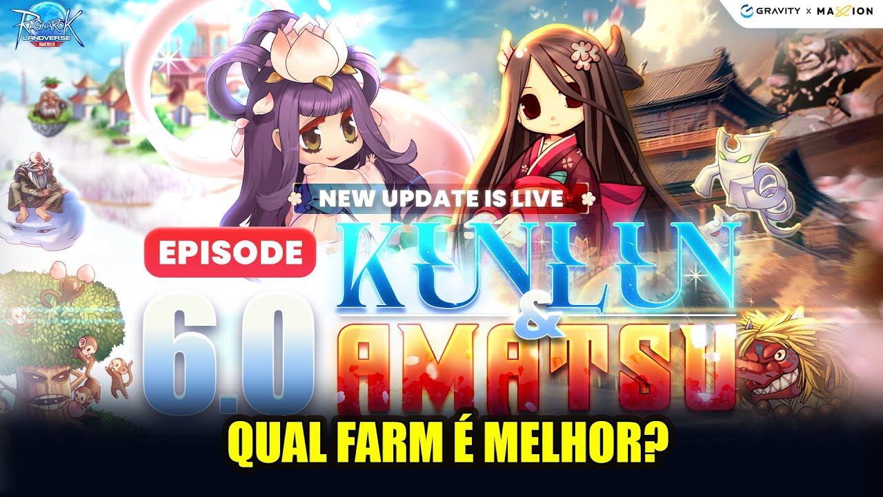 Kunlun ou Amatsu? ⚔️ Comparei 1500 de Stamina nos Novos Mapas | Ragnarok Landverse