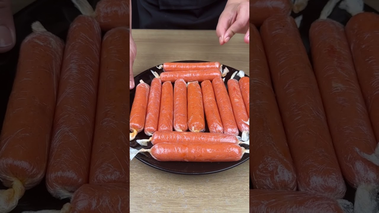 Salsicha feita com peito de frango, combinação perfeita para o cachorro quente!