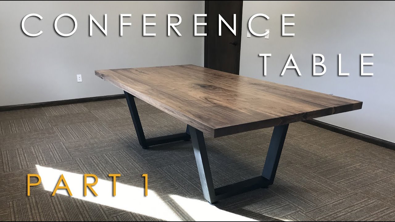 Walnut and Steel Conference Table (Part 1)