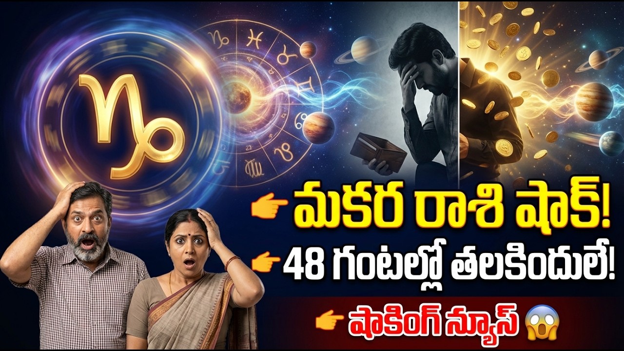 మకర రాశి వారికి షాకింగ్ న్యూస్! 48 గంటల్లో పరిస్థితి తలకిందులవుతుంది!