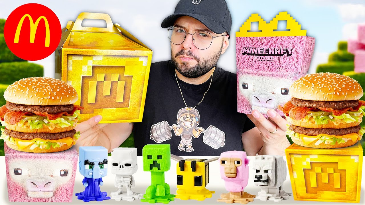 Incercam NOILE PRODUSE MINECRAFT de la McDonald's! Happy Meal si Big Mac!