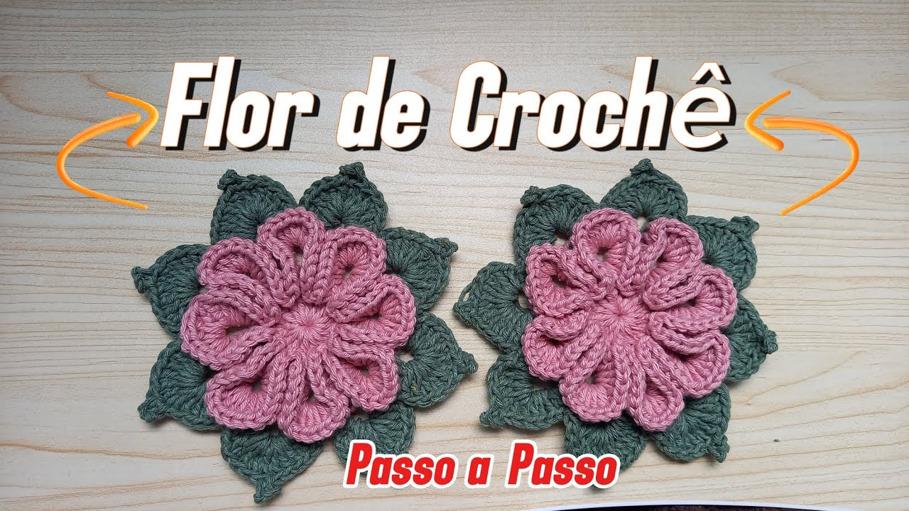 SUPER FÁCIL! Como Fazer uma FLOR de Crochê!