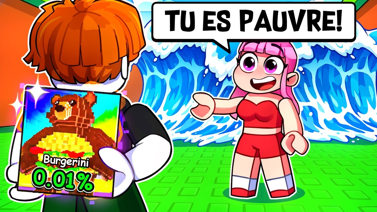 J'ai fait semblant d'être un NOOB avec 0,01 % de Brainrots dans TSUNAMI BRAINROTS !