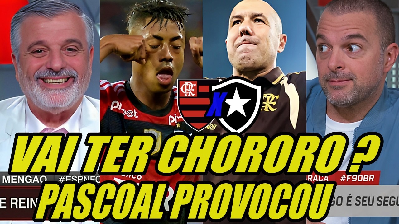 😳 PASCOAL ALERTA O BOTAFOGO E APONTA: FLAMENGO É MUITO FAVORITO