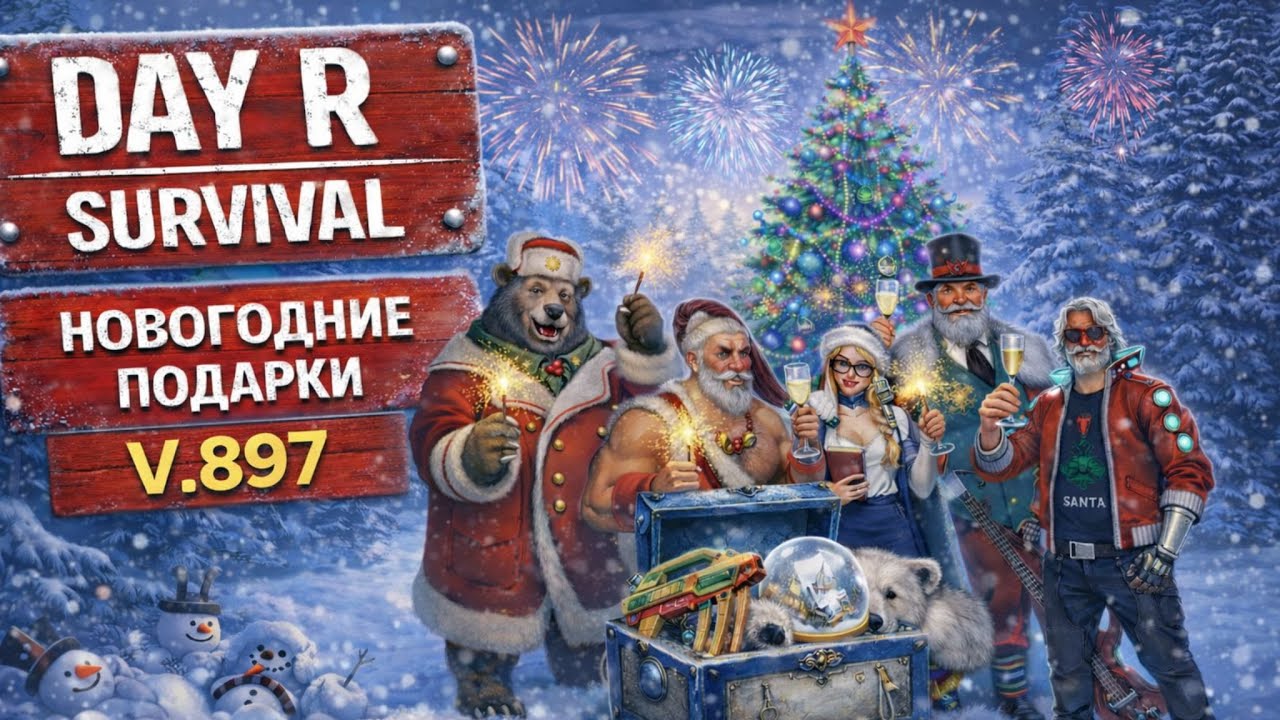 Новогодний Ивент в Day R Survival: Распаковка "Расписного сундука" | Серия 27