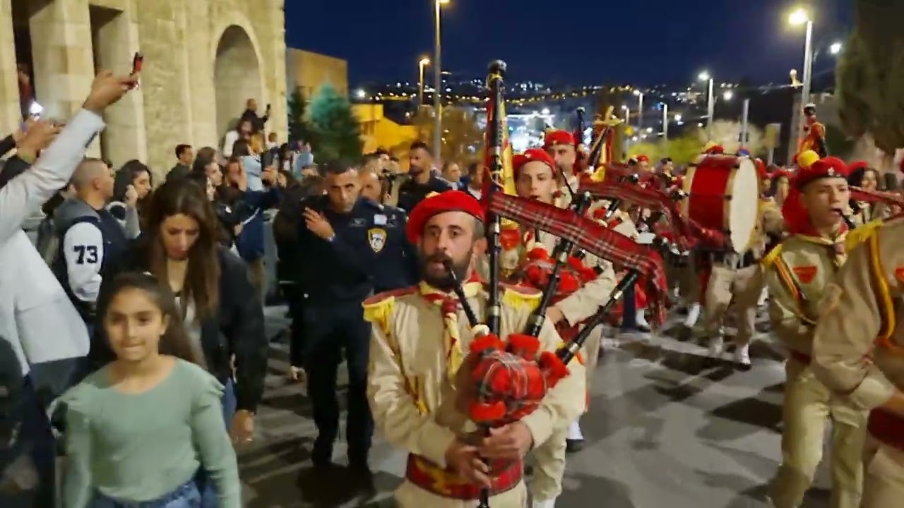 مجموعة كشافة السريان القدس احد الشعنينة 2 نيسان 2023 تصوير كريستيان لاند سينت جوني