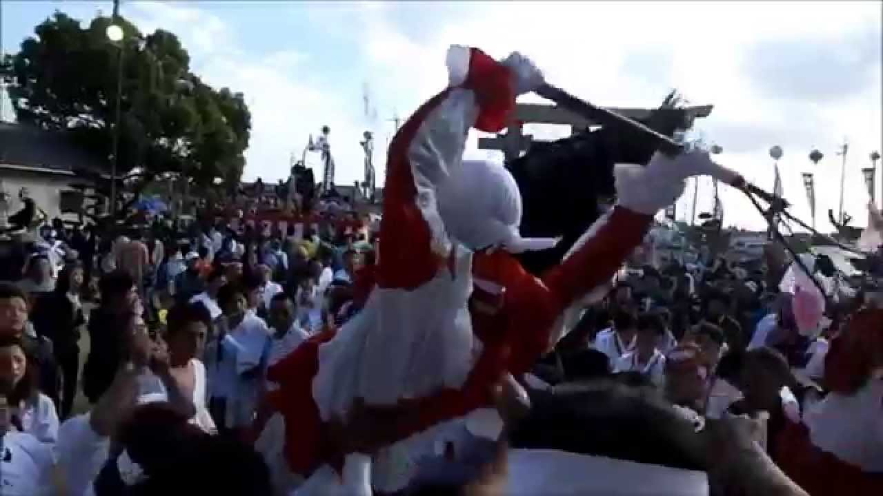 2014年大塩天満宮秋祭り本宮　北脇丁道中舞