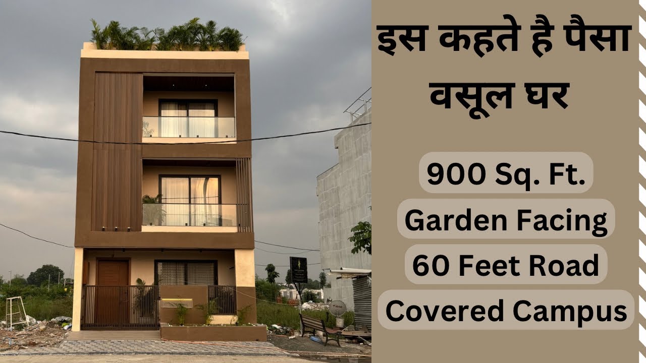 VN128 | Ultra Luxurious Semi-Furnished Garden Facing House for Sale in Indore | Covered Campus