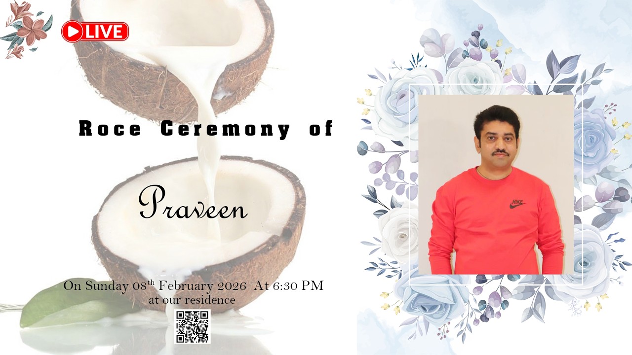Roce Ceremony Of Praveen Live | 08.02.2026 |