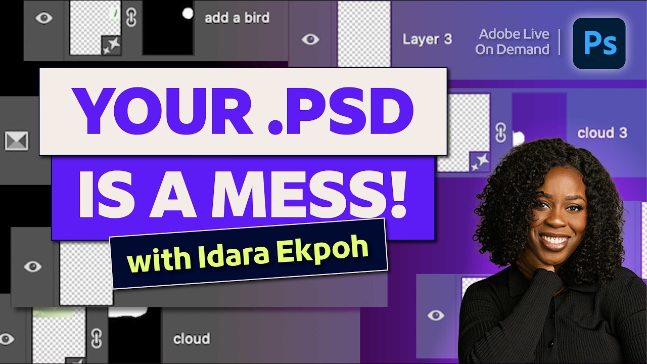 Adobe Photoshop: Ускорьте организацию слоев с помощью функции очистки слоев.