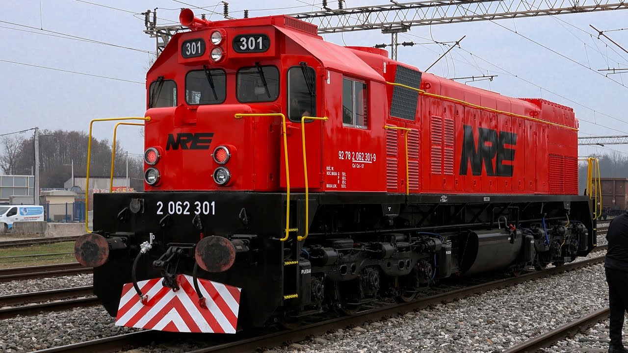 Refurbished ex Israeli Railways G26CW first test run in Croatia