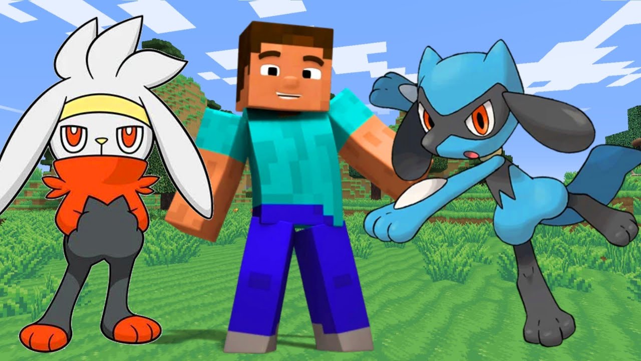 Capturei um Riolu e meu Scorbunny Evoluiu Minecraft Pixelmon a Jornada #11