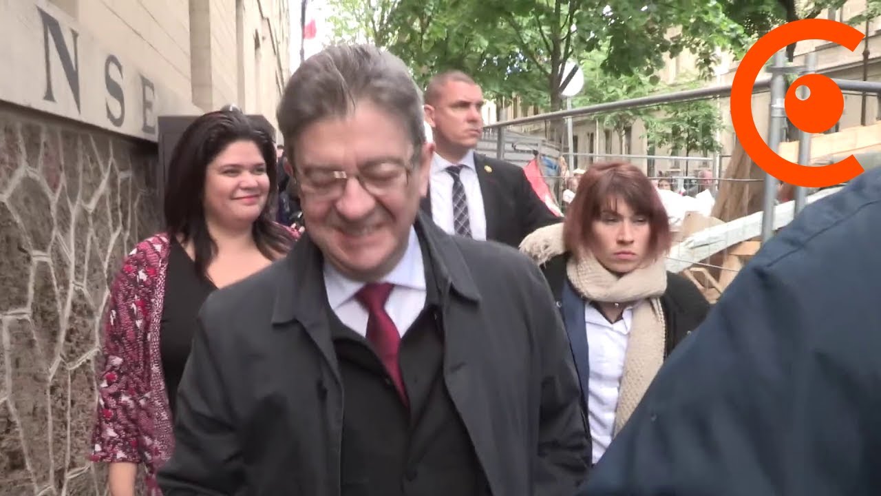 Présidentielle 2017 : Jean-Luc Mélenchon vote à Paris  (23 avril 2017, Paris)