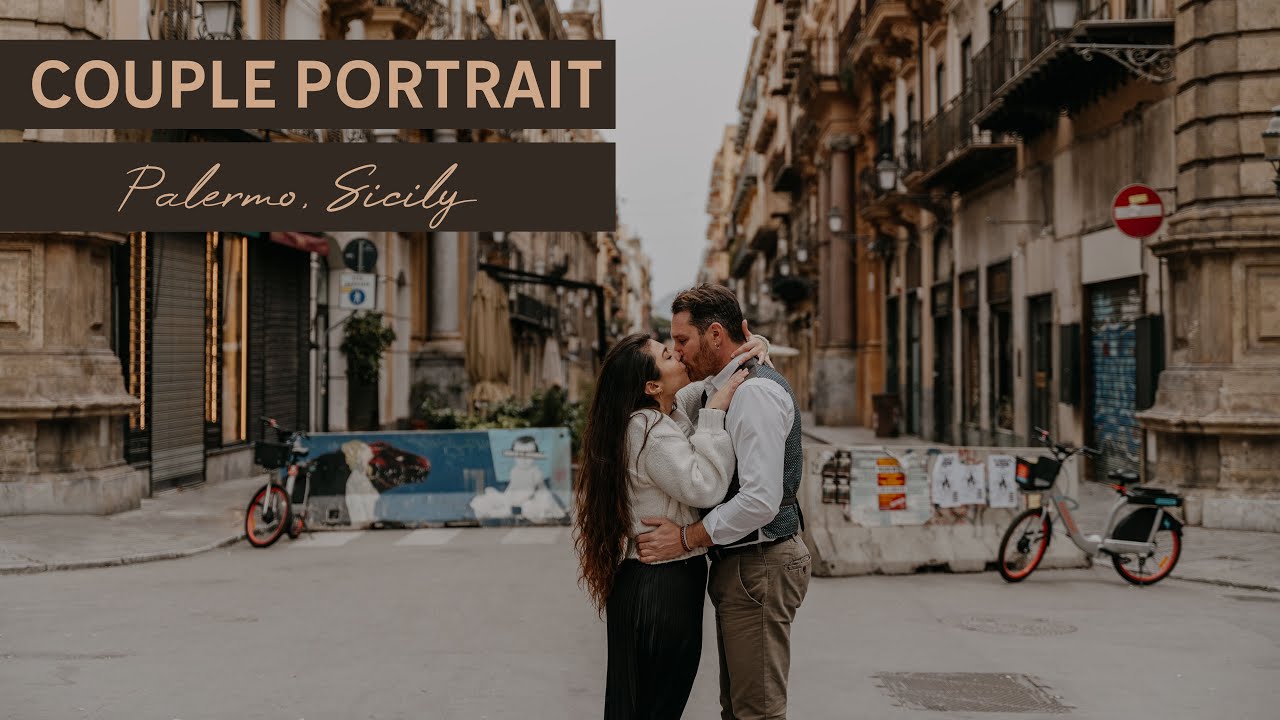 Falling in Love in Sicily: Romantic Couple Photoshoot in Palermo