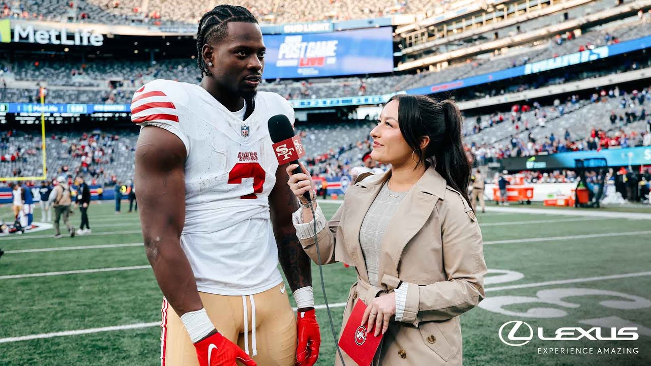 Brian Robinson Jr. Talks First Touchdown as a Niner, Recaps Win vs. New York Giants | 49ers