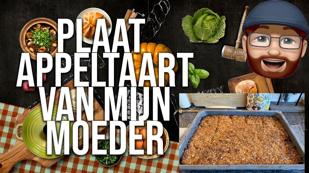 De lekkerste plaat appeltaart naar het recept van mijn moeder
