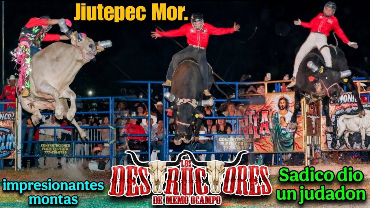 ¡Fue una locura este jaripeo! Sadico impresionante y Jinetes privad0s! Los Destructores en Jiutepec