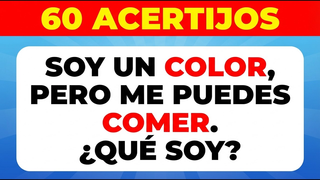 ¿PUEDES ADIVINAR ESTE ACERTIJO? 🤔