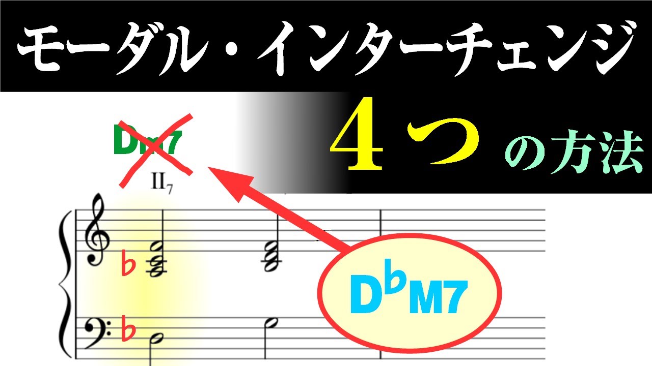 【音楽理論】最も実用的な「教会旋法」コード進行編 ～ モーダル・インターチェンジのやり方は４つ！ コードが秘めた規則性とは？