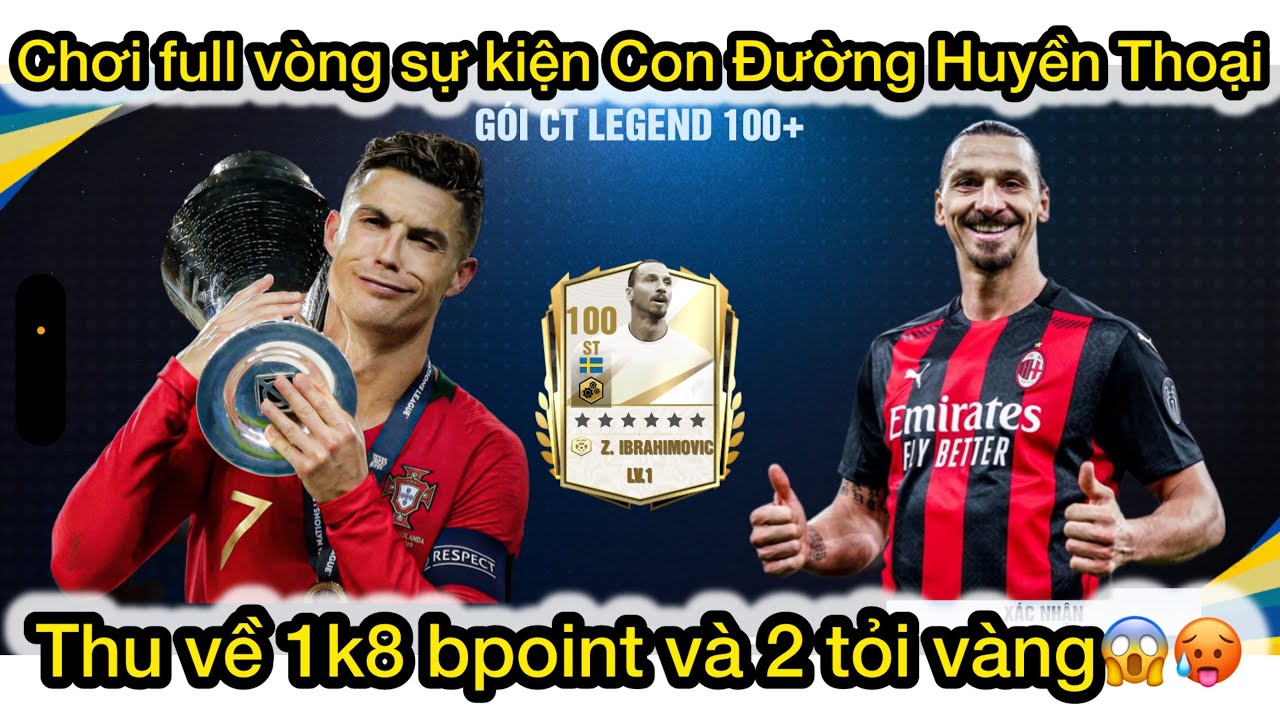 BeAPro Football:Chơi lớn sự kiện Con Đường Huyền Thoại và cái kết thu về 1k8 bpoint và 2ti vàng😱