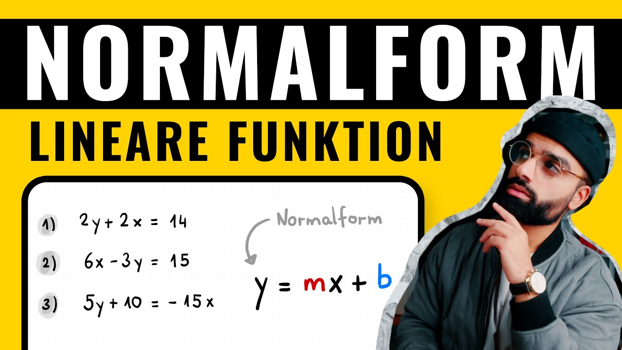 Lineare Gleichung in die Normalform bringen | Lineare Funktion | Mathe | Herr Maqbool