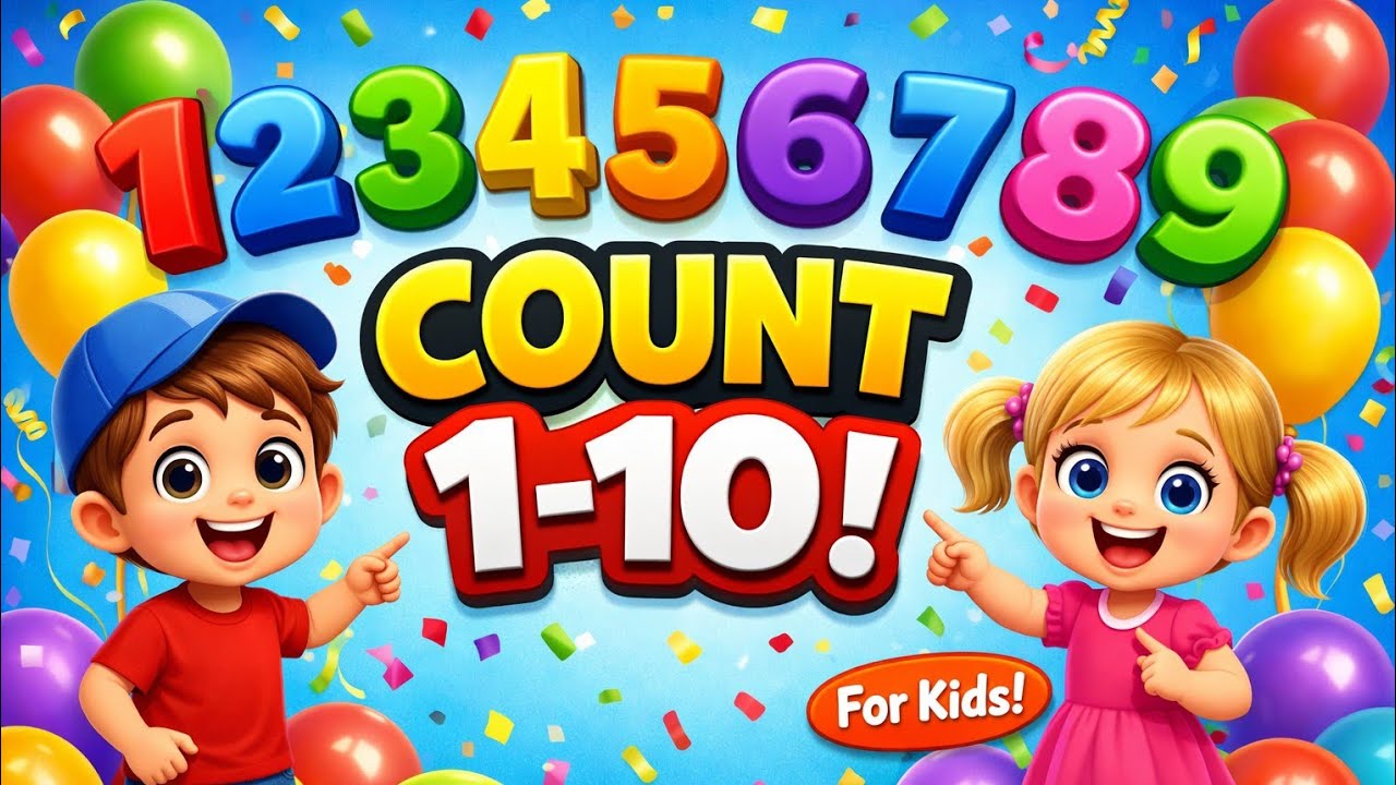 Counting 1 to 10 for Kids | Fun Learning Numbers Song | Preschool & Nursery Rhymes