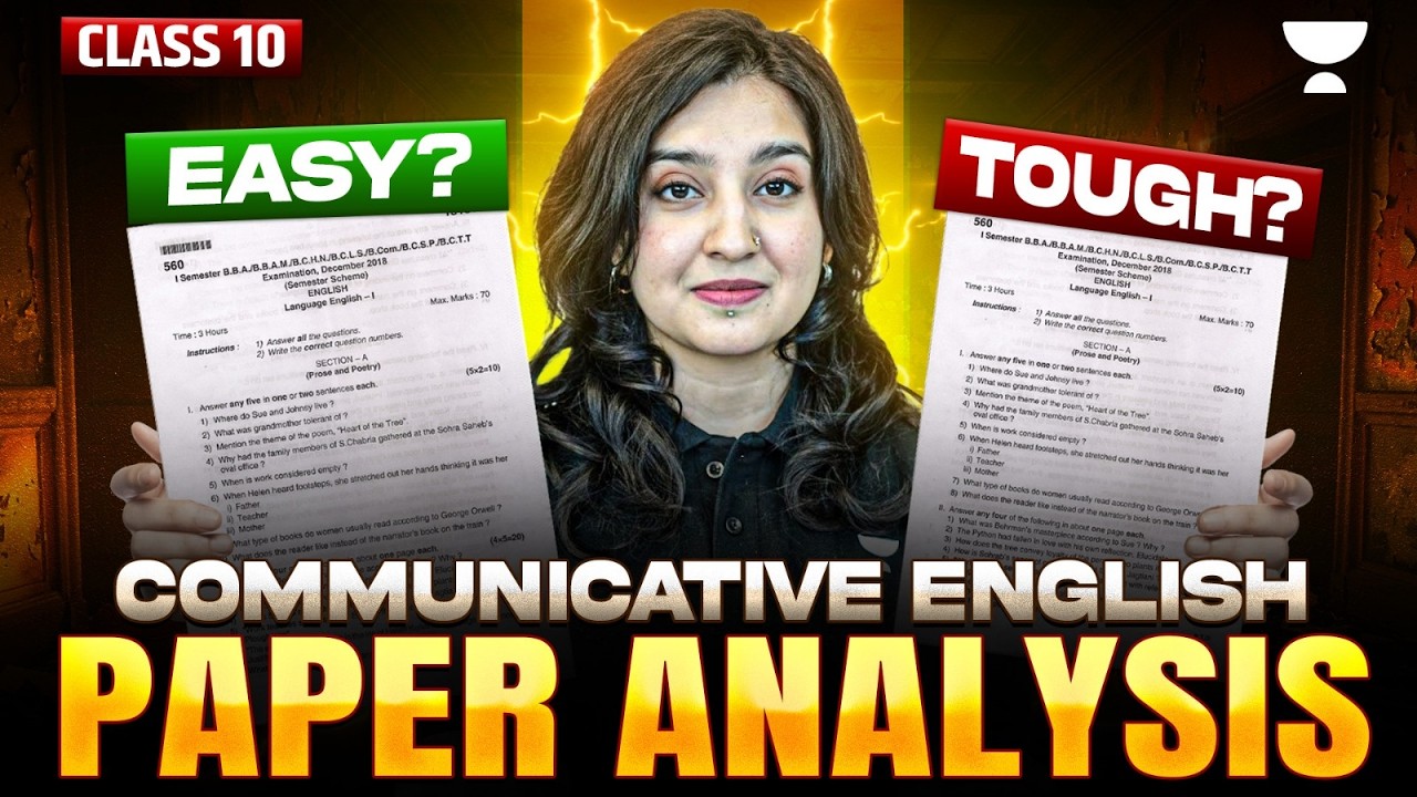 Class 10 English Complete Paper Analysis and Solution | CBSE Board Exam 2026