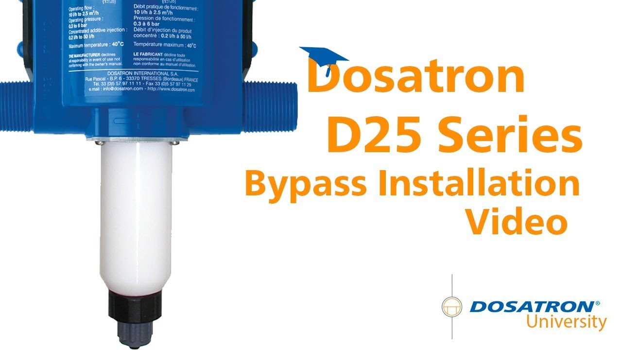 Dosatron D25 Series Bypass Installation
