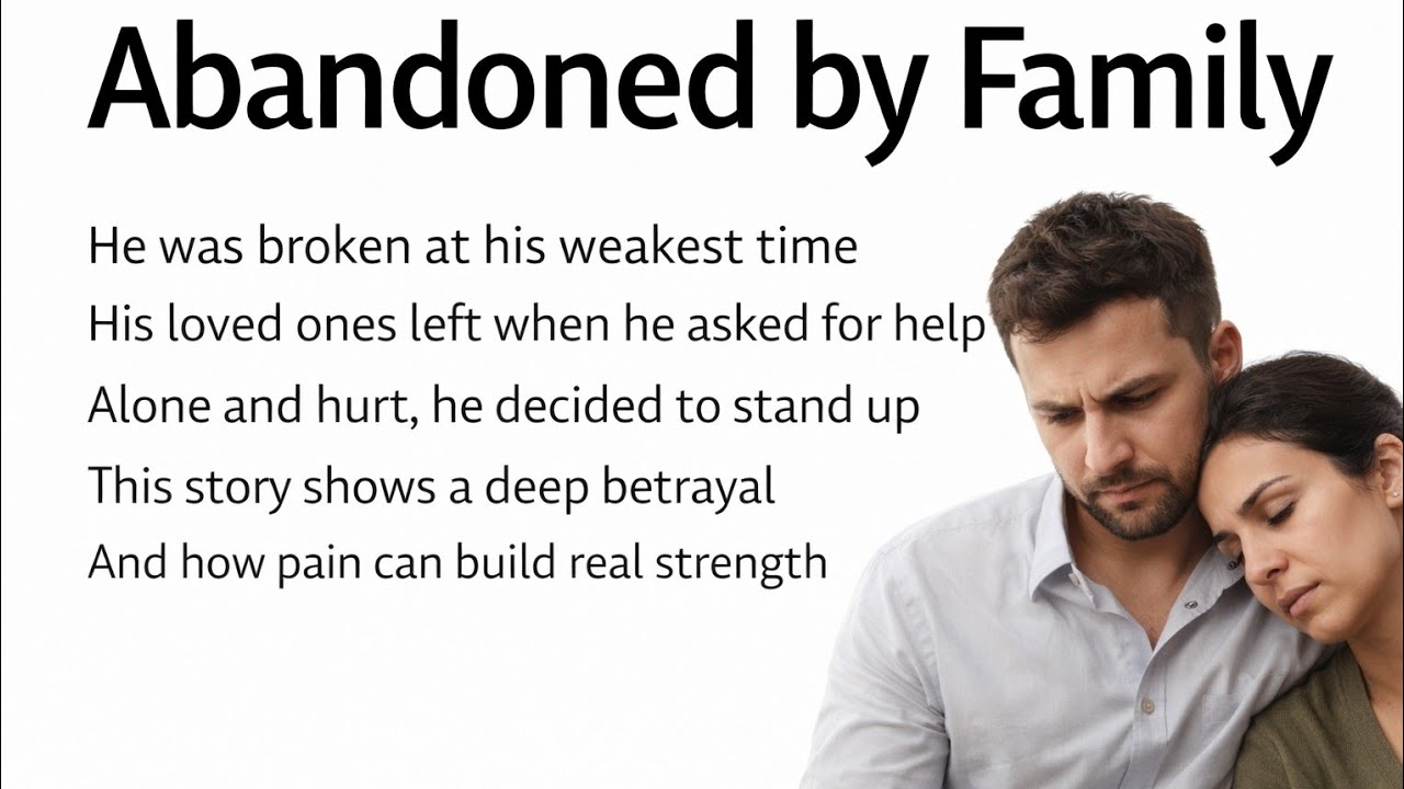 Family Left Him When He Needed Them Most‎ 😭| Improve Your English |Graded Reader
