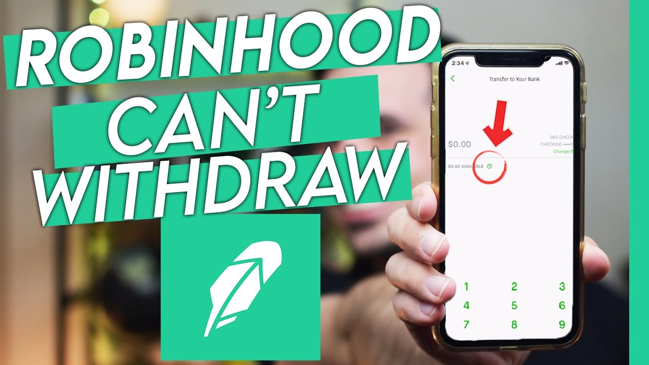 Why You Can't Withdraw Your Money From Robinhood