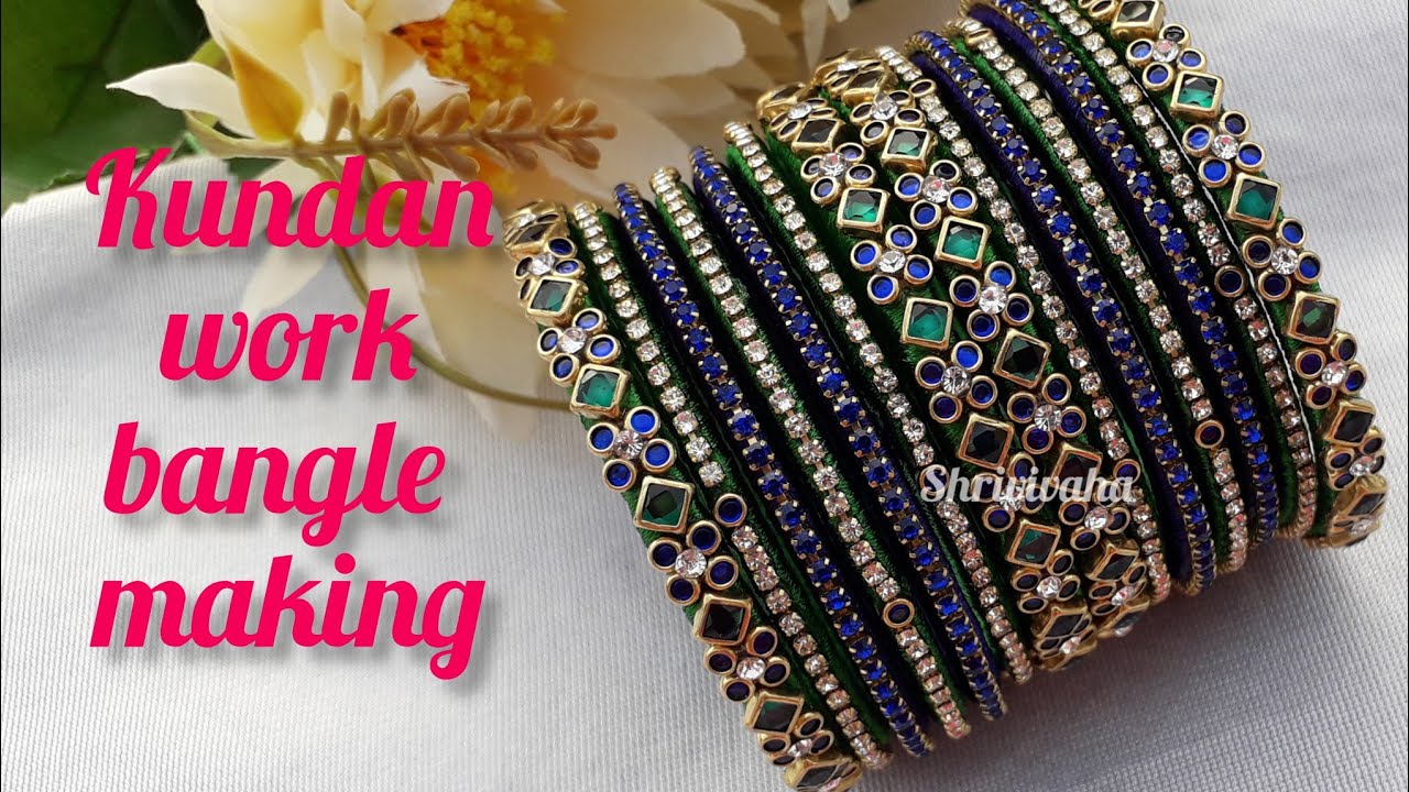 Silk Thread bangles making with tips for beginners @shrivivaha WhatsApp  to 8807550775 