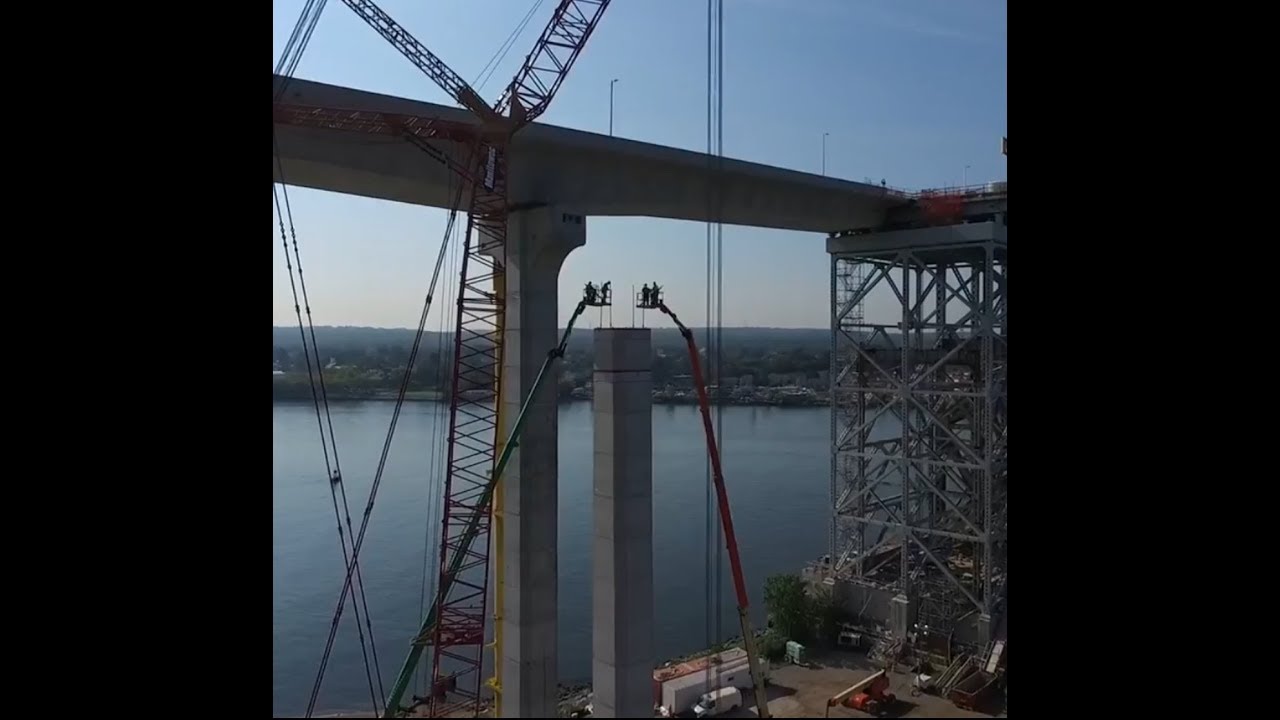Drone video of Bayonne Bridge Project 3