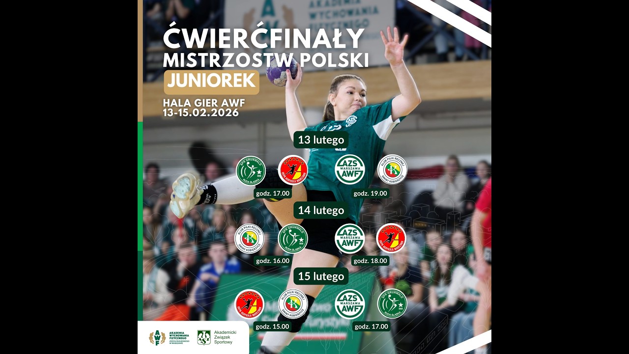 1/4 Mistrzostw Polski Juniorek Piłka Ręczna Kobiet | Dzień 2