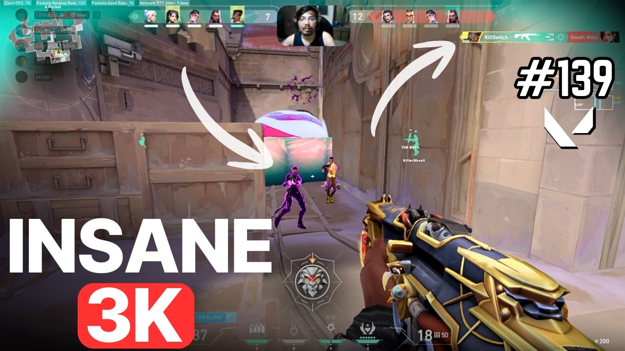 Day 139 – Rank Push After 3 Weeks 😱🔥 | Insane 2K & 3K Plays! | Valorant Competitive Gameplay!