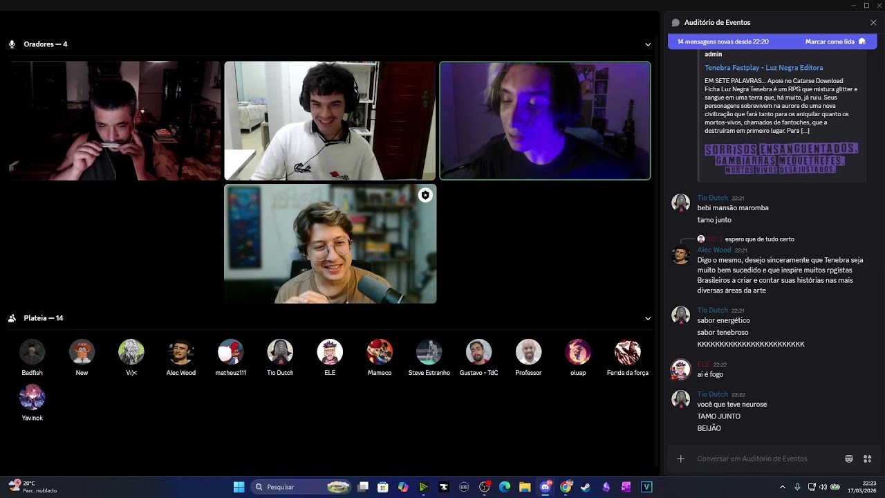 Falando sobre Tenebra RPG com os criadores!