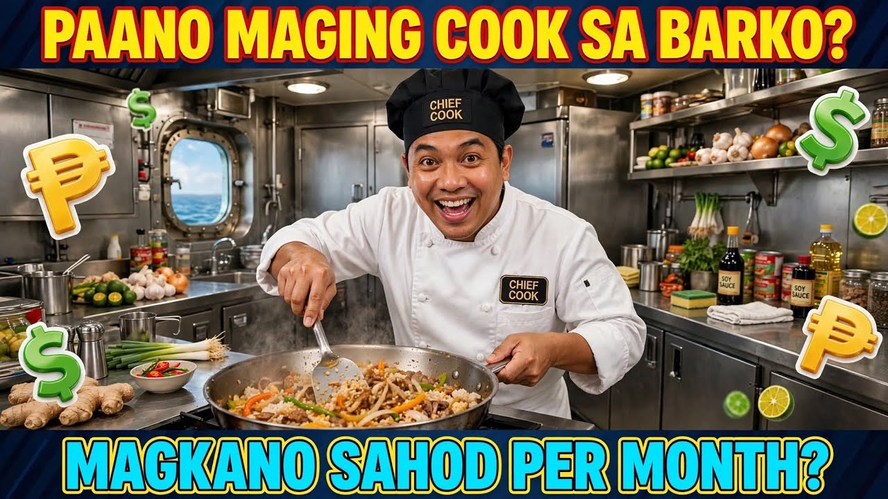 PAANO MAGING CHIEF COOK SA BARKO AT MAGKANO ANG SAHOD|seaman tips