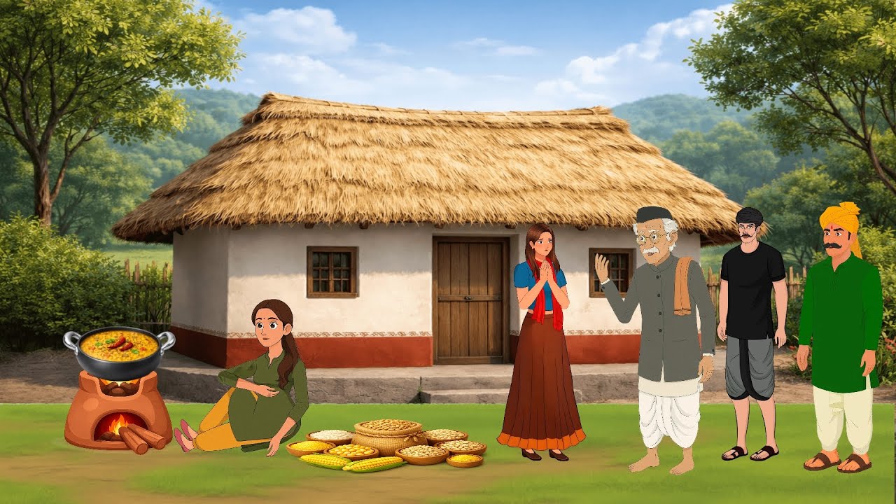 जंगल में दो बहनों का घर  | Hindi Kahani | Moral Story | Hindi Cartoon  Video | Hindi Story |