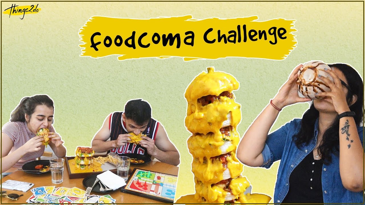 FoodComa Challenge in Pune | Indian Mega Food | Momos, Burger and more