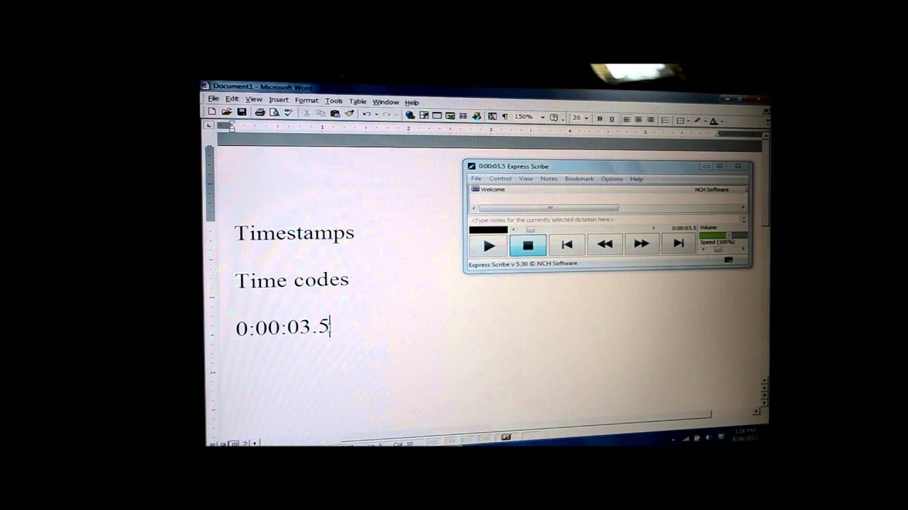 Express Scribe Hot-Key Timestamp Time Code Tutorial - Pham Transcription Services