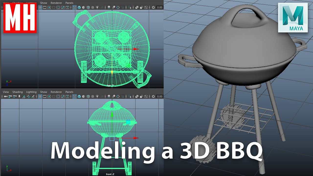 Let's model a 3D BBQ in Maya 2022