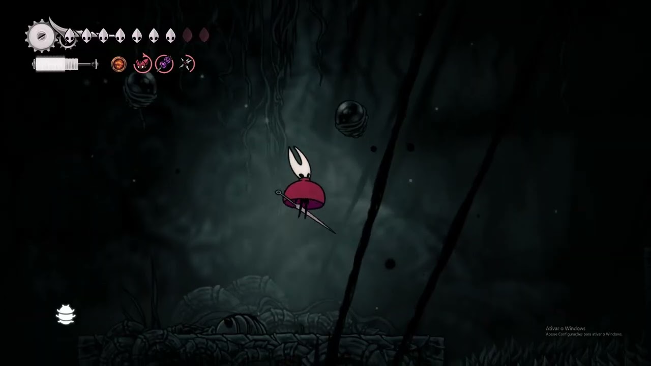 O Abismo e arte ancestral IMPULSO DE SEDA Hollow Knight Silksong