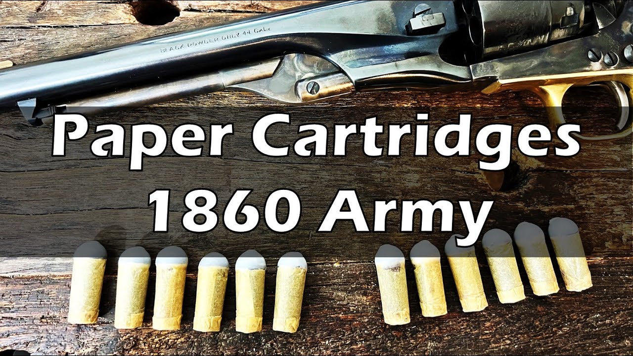 I made paper cartridges for my 1860 Army revolver!
