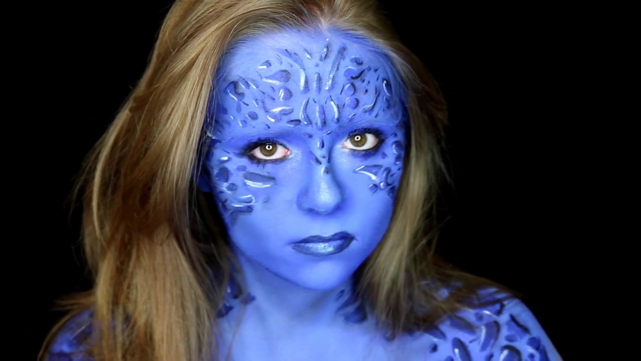 Mystique X-Men Body Paint Tutorial