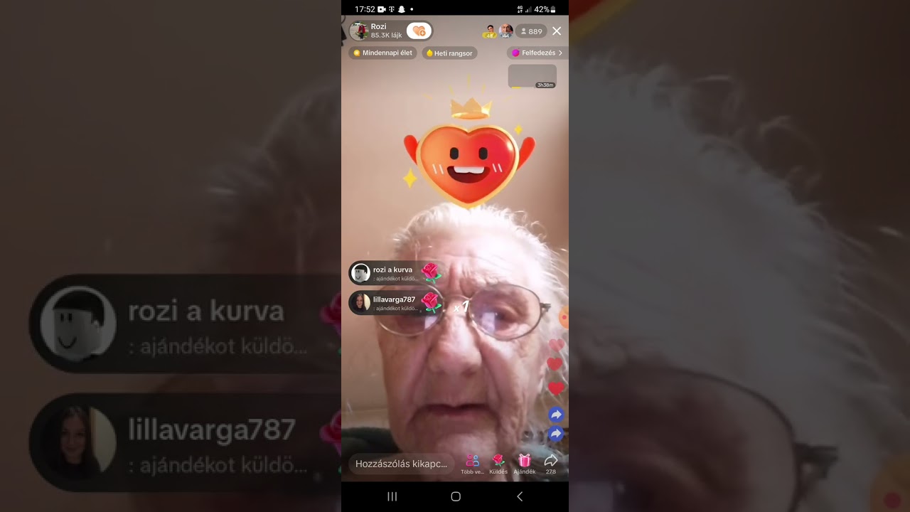 Rozi n&eacute;ni Tiktok live 2023. 07. 06. 1.r&eacute;sz