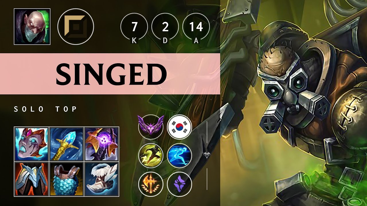 Singed Top vs Aatrox - KR Master Patch 25.08