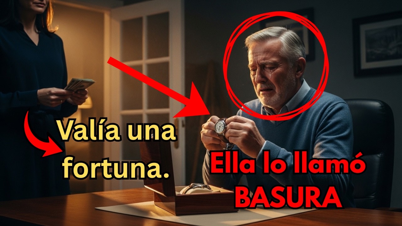 Mi esposa vendió el reloj de papá. 