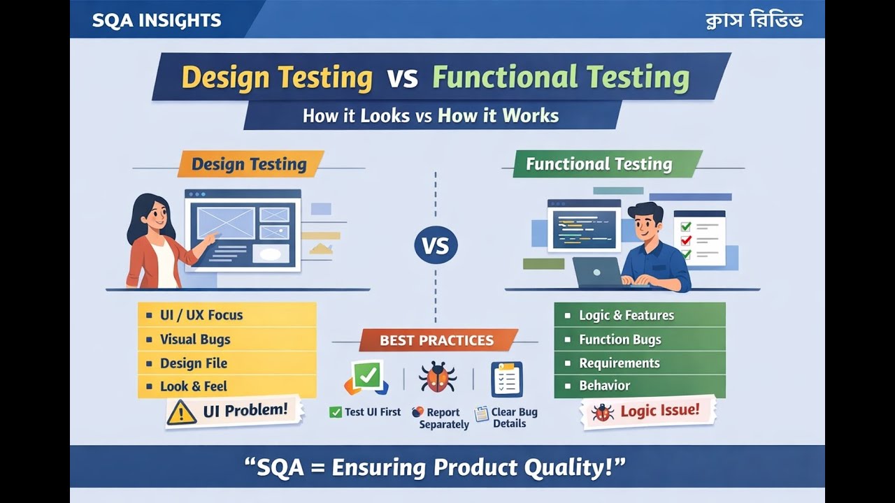 Design Testing vs Functional Testing (Practical Class)