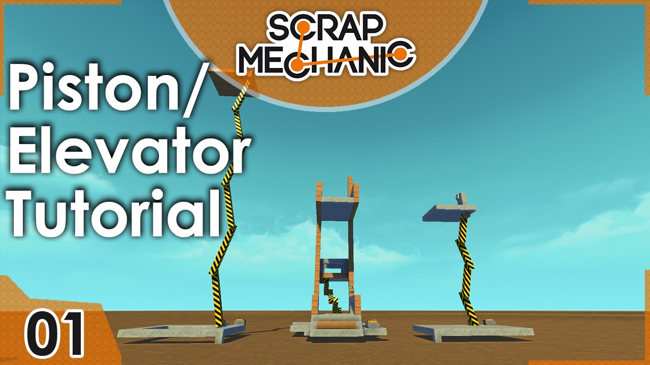 Piston/Elevator Tutorial (Scrap Mechanic #01) |TheCocoaCoCi