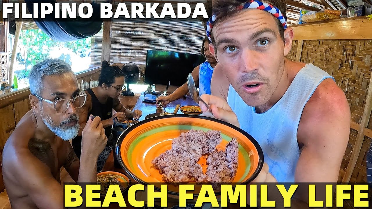 FILIPINO BARKADA FAMILY LIFE.- Beach House Building In Davao (Sardine Lunch!)